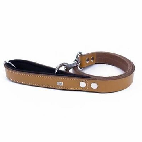 Konfor Klasik Deri K�pek Gezdirme Tasmas� Camel 2,5x120 Cm