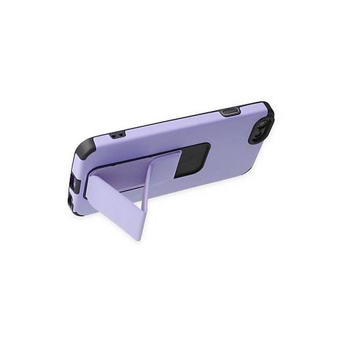iPhone 6 K�l�f Mega Standl� Silikon - Lila