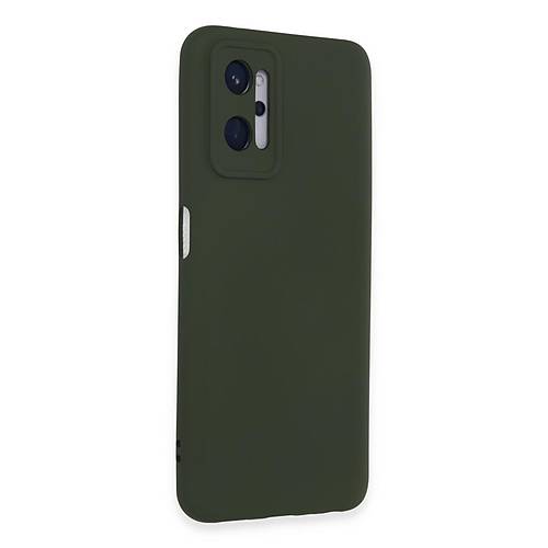Realme 9i 4G K�l�f Nano i�i Kadife Silikon - Koyu Ye�il