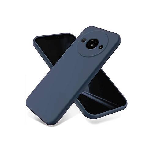 Redmi A3 4G K�l�f First Silikon - Lacivert