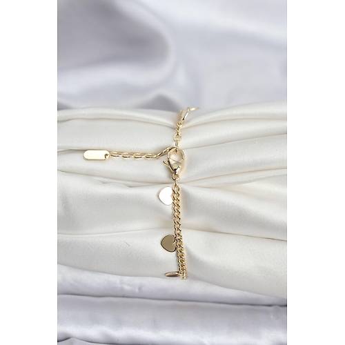 14K Gold Renk Kaplama Kalpli Model CM Kad�n Bileklik