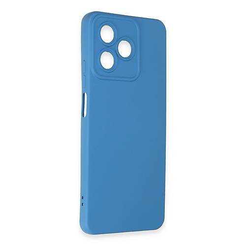 Realme C53 K�l�f Nano i�i Kadife Silikon - Mavi