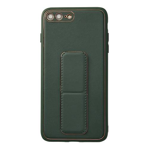 iPhone 7 Plus K�l�f Coco Deri Standl� Kapak - Ye�il