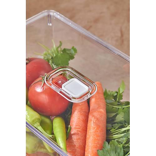 2'li B�y�k Boy Vakum D��meli Kapakl� Dolap ��i Organizeri & K�r�lmaz D�zenleyici Kutu (6,5Lt)