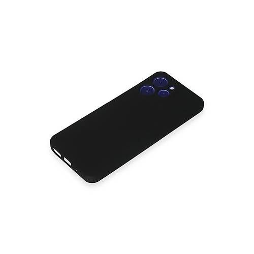 Redmi 12 K�l�f Nano i�i Kadife Silikon - Siyah