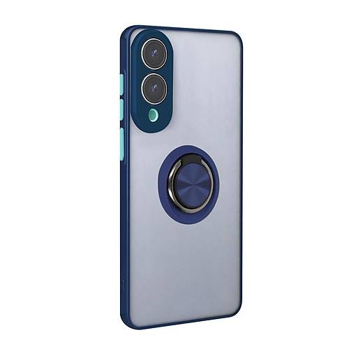 Galaxy S25 Edge K�l�f Montreal Y�z�kl� Silikon Kapak - Lacivert