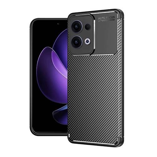Reno 13 Pro K�l�f Auto Focus Karbon Kapak - Siyah