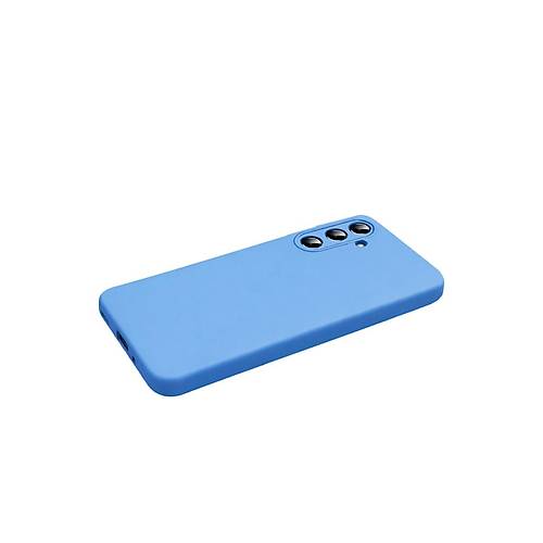 Galaxy S26 Nano i�i Kadife Silikon - Mavi