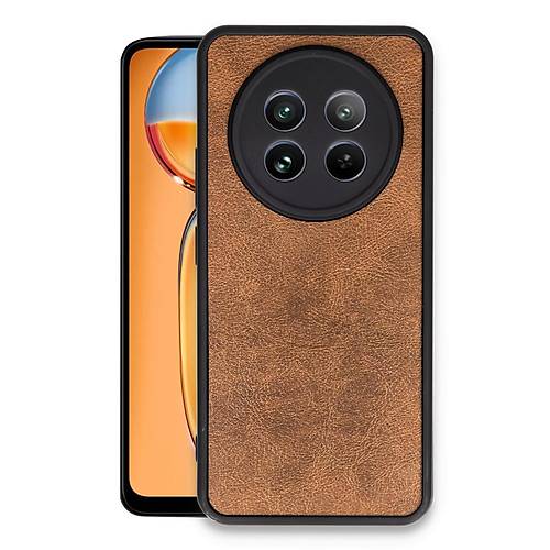 Realme 12 5G K�l�f Aras Deri Kapak - Taba