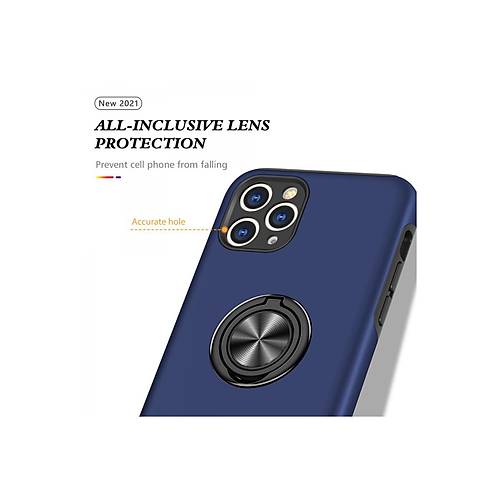 iPhone 11 Pro Max K�l�f Elit Y�z�kl� Kapak - Lacivert