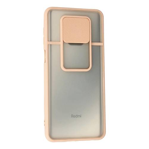 Redmi Note 9 Pro K�l�f Palm Buzlu Kamera S�rg�l� Silikon - Pembe