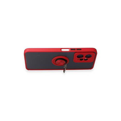 Redmi Note 12 4G K�l�f Montreal Y�z�kl� Silikon Kapak - K�rm�z�