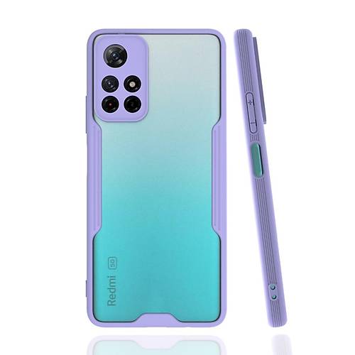 Redmi Note 11T K�l�f Platin Silikon - Lila