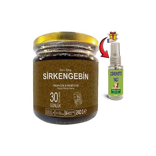 Ibn-i Sina Sirkengebin 1 Kutu Aromatik Prebiyotik Macun + ��rek Otu Ya��
