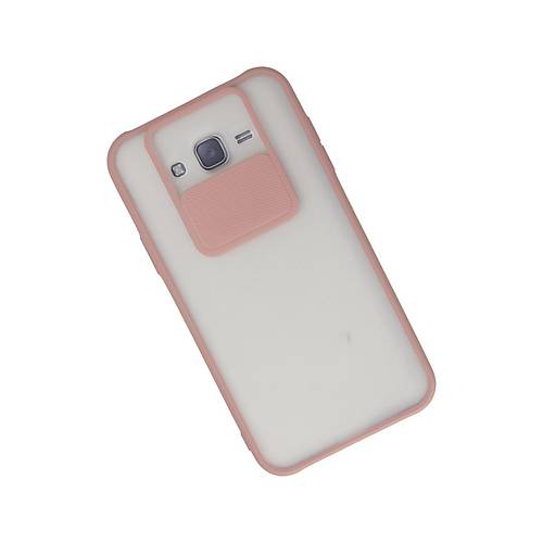 Galaxy J7 K�l�f Palm Buzlu Kamera S�rg�l� Silikon - Pembe