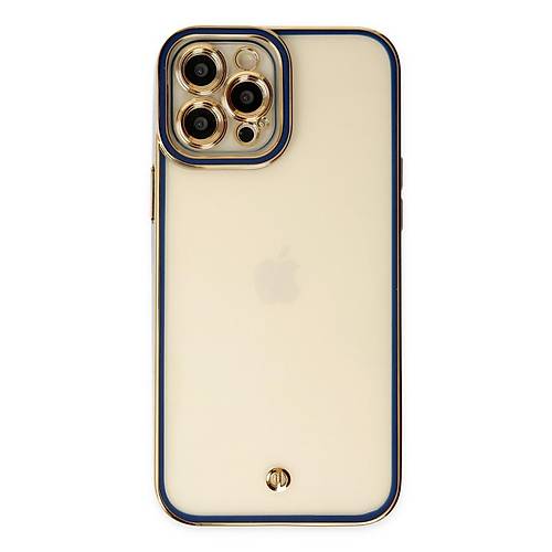 iPhone 12 Pro K�l�f Liva Lens Silikon - Mavi