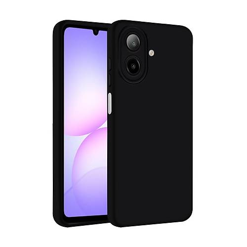 Galaxy A07 4G Nano i�i Kadife Silikon - Siyah