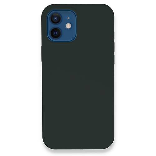 iPhone 12 K�l�f Lansman Legant Silikon - Koyu Ye�il