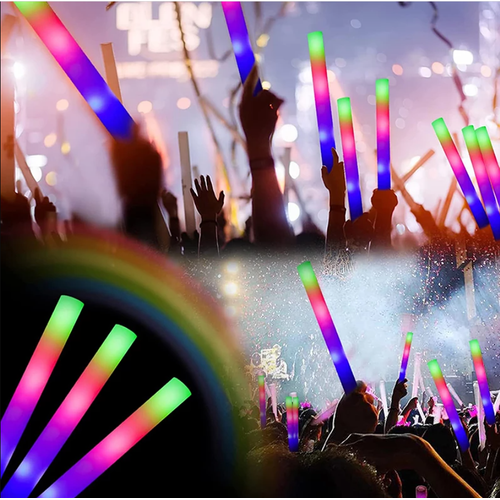 Led I��kl� Rengarenk S�nger Parti �ubuk I��kl� Kau�uk Sopa 46 cm