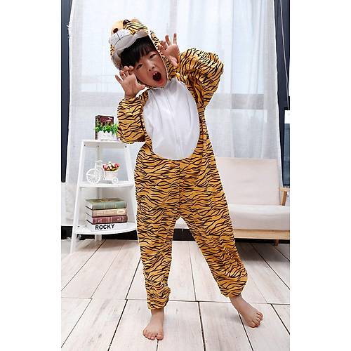 �ocuk Kaplan Kostumu - Aslan Kost�m� 6-7 Ya� 120 cm