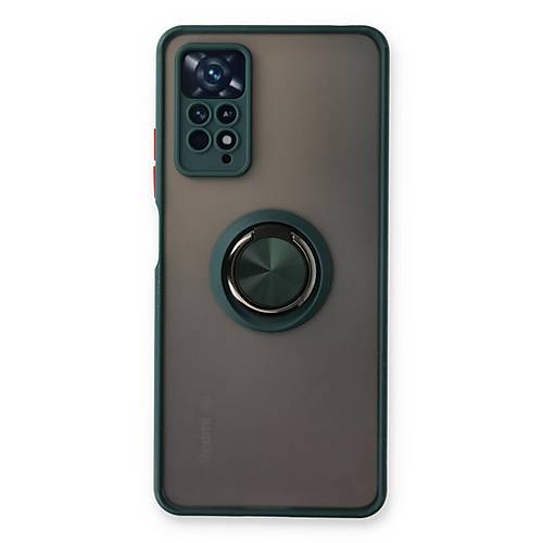 Redmi Note 11 Pro K�l�f Montreal Y�z�kl� Silikon Kapak - Ye�il