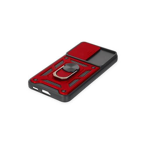 Galaxy S23 K�l�f Pars Lens Y�z�kl� Silikon - K�rm�z�