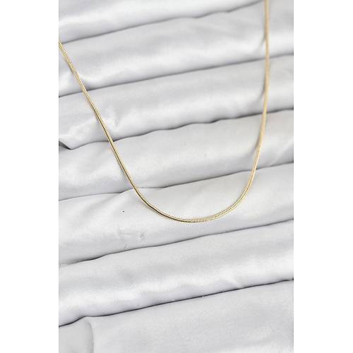 CM 14K Gold Renk Y�lan Zincir Model Kad�n Kolye