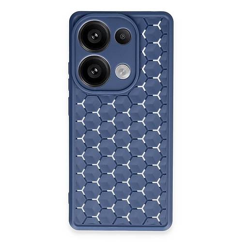 Realme C65 K�l�f Petek Silikon Kapak - Lacivert