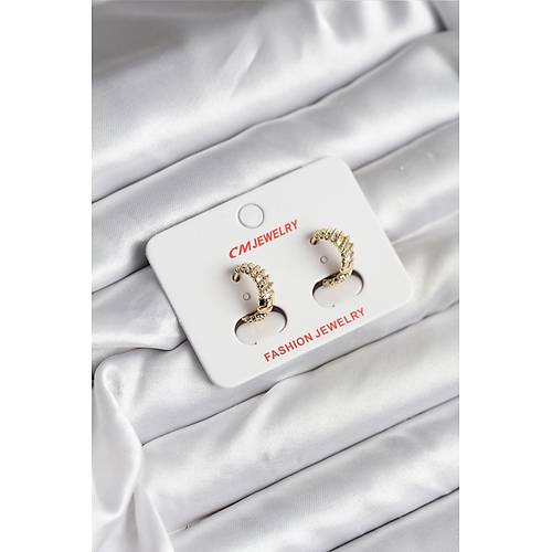 14K Gold Renk Kaplama CM Kad�n K�pe