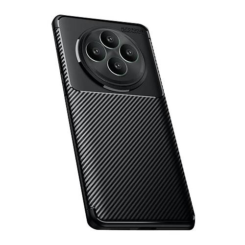 Reno 11 FS K�l�f Auto Focus Karbon Kapak - Siyah