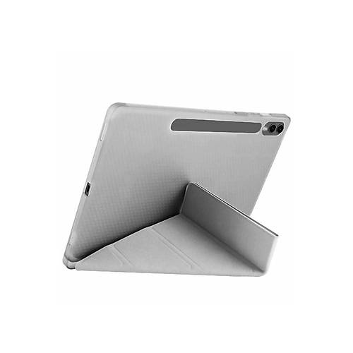 Galaxy X610 Tab S9 FE Plus 12.4 K�l�f Kalemlikli Mars Tablet K�l�f� - Koyu Gri