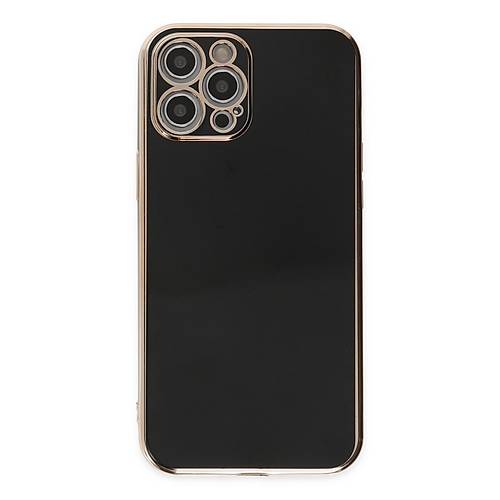 iPhone 12 Pro K�l�f Volet Silikon - Siyah