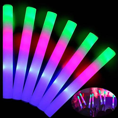 Led I��kl� ( 6 Adet ) 3 Modlu Kau�uk I��kl� S�nger Parti �ubuk Sopa - 46 cm