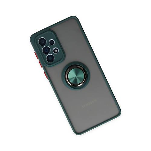 Galaxy A33 5G K�l�f Montreal Y�z�kl� Silikon Kapak - Ye�il