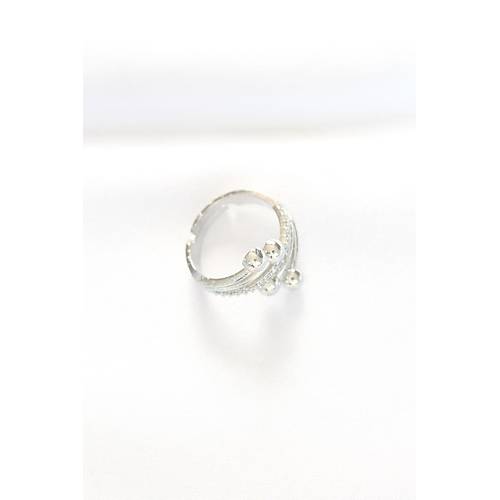 Top�uk Model Zirkon Ta�l� Silver Renk Ayarlanabilir Y�z�k