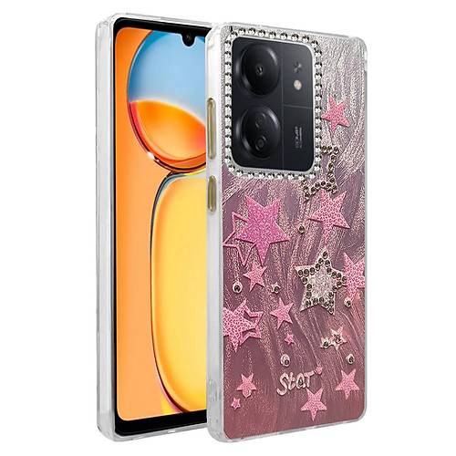 Redmi 13C K�l�f Blade Aynal� Desenli Kapak - Desen 7