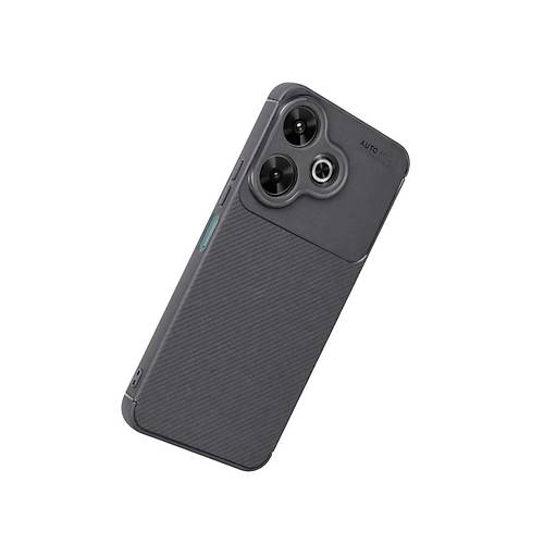 Redmi 13 4G K�l�f Auto Focus Karbon Kapak - Gri