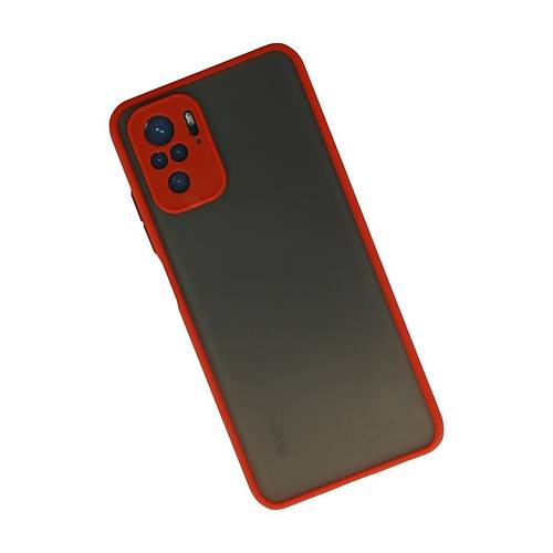 Redmi Note 10 K�l�f Montreal Silikon Kapak - K�rm�z�