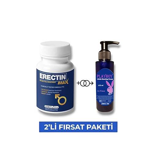 Erectin Max Erkeklere �zel Destekleyici 30'lu Mucizevi Libido Cream 125 ml