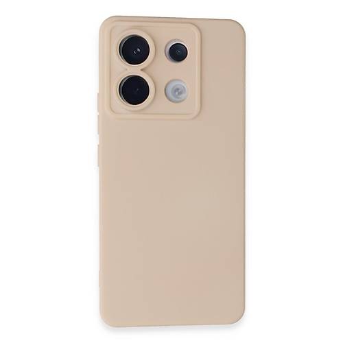 Redmi Note 13 Pro 5G K�l�f Nano i�i Kadife Silikon - Pudra