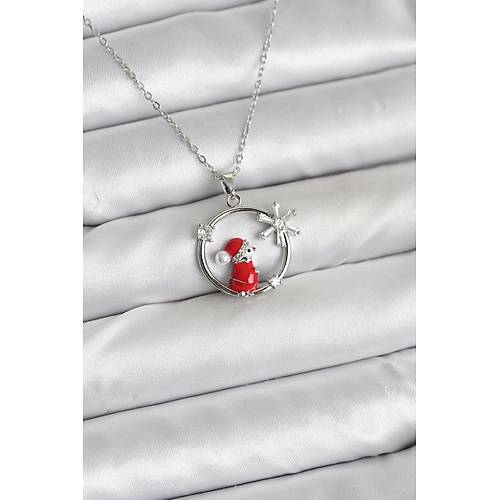 316L �elik Zincir G�m�� Zirkon Ta�l� Y�lba�� Tema Kad�n Kolye