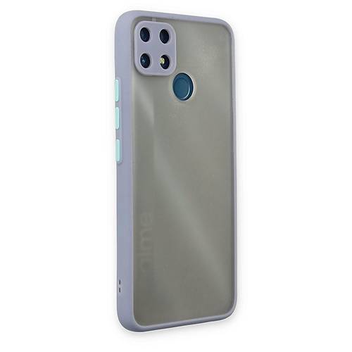 Realme C25 K�l�f Montreal Silikon Kapak - Gri