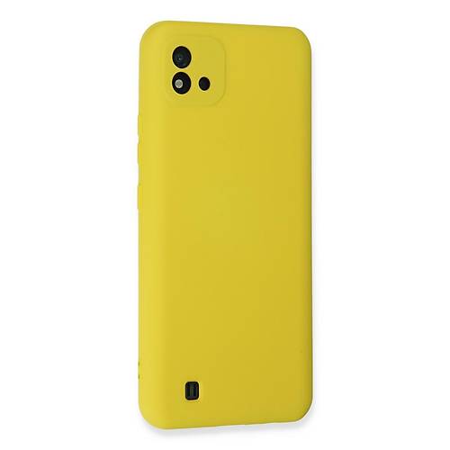Realme C11 2021 K�l�f Nano i�i Kadife Silikon - Sar�