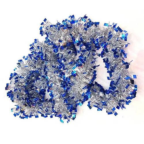 Mavi G�m�� Renk 4 cm Geni�lik Garland �ift Renk Sim S�s 180 cm