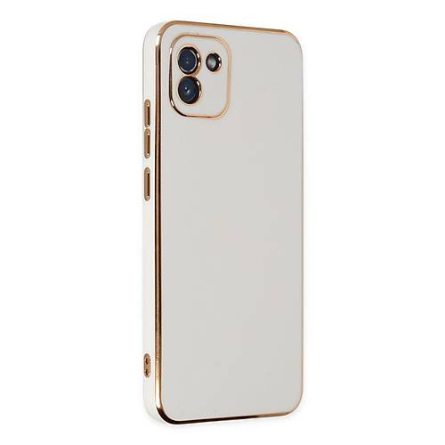 Galaxy A03 K�l�f Volet Silikon - Beyaz