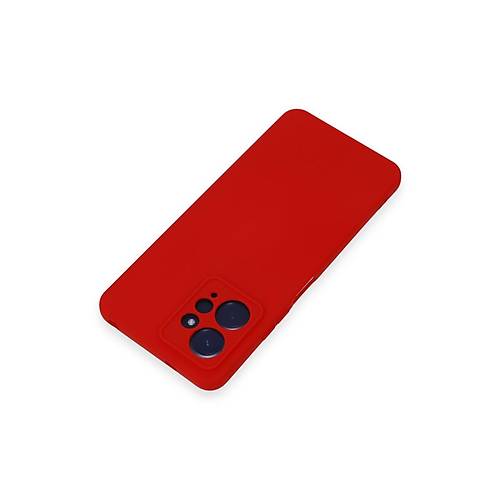 Redmi Note 12 4G K�l�f Nano i�i Kadife Silikon - K�rm�z�