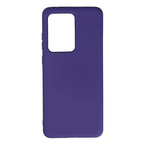 Galaxy S20 Ultra K�l�f Nano i�i Kadife Silikon - Mor