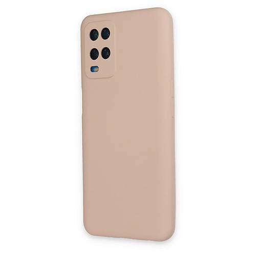 A54 4G K�l�f Nano i�i Kadife Silikon - Pudra