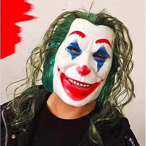 Joaquin Phoenix Joker Maskesi Ye�il Sa�l�