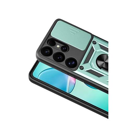 Galaxy S26 Ultra Pars Lens Y�z�kl� Silikon - Ye�il